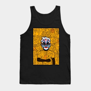 Unique Trump Chinese Mask Male Character Tee Design Tank Top